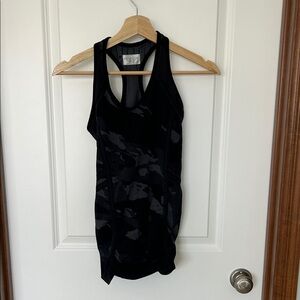 Athleta black camo tank, XS